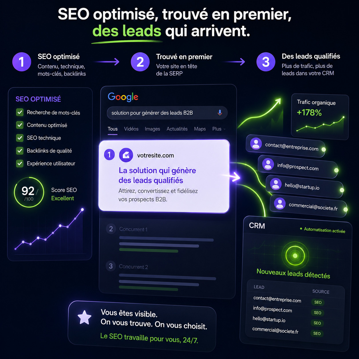 SEO automatisé — pipeline de contenu IA
