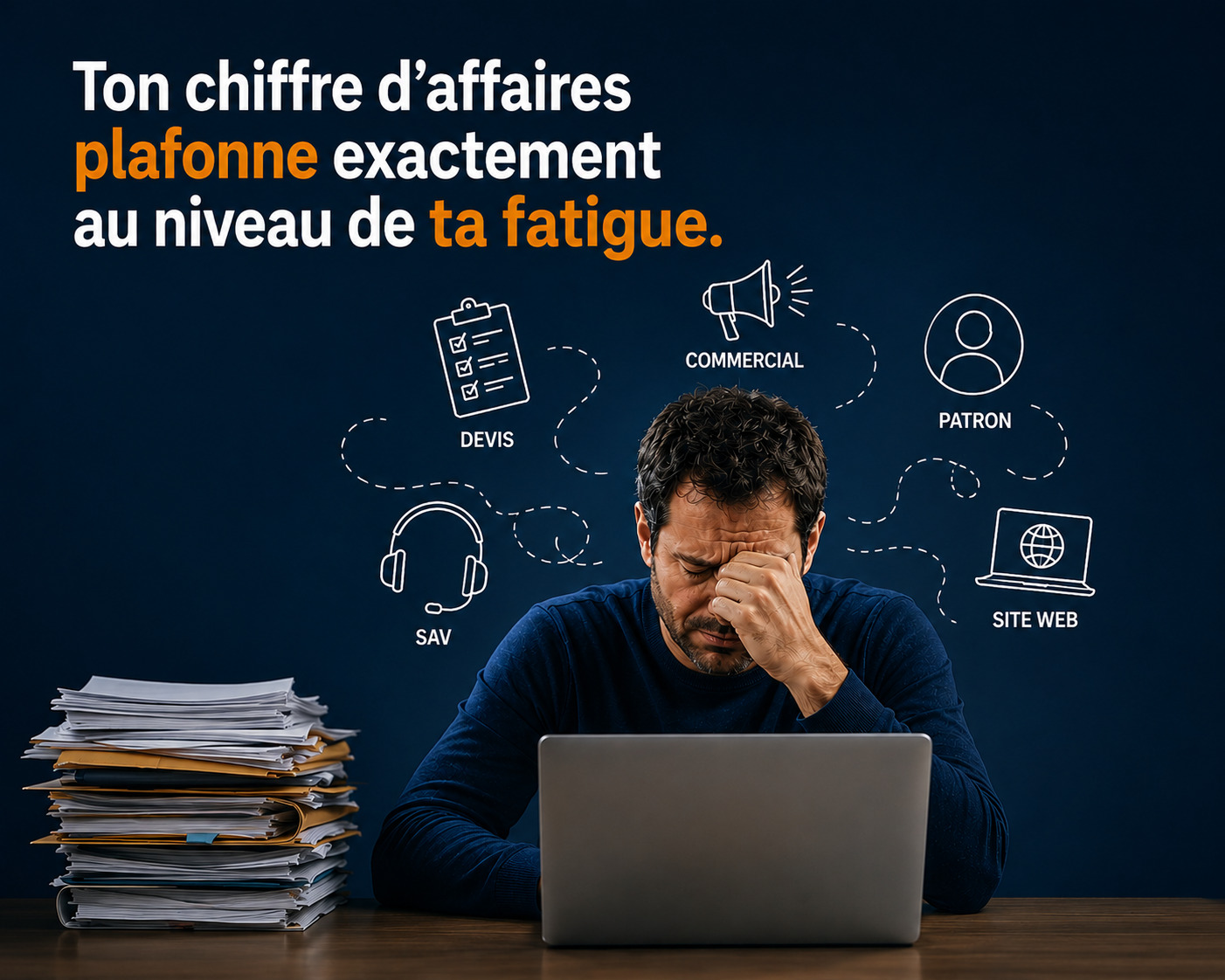 Dirigeant surchargé — moteur et frein de sa propre croissance