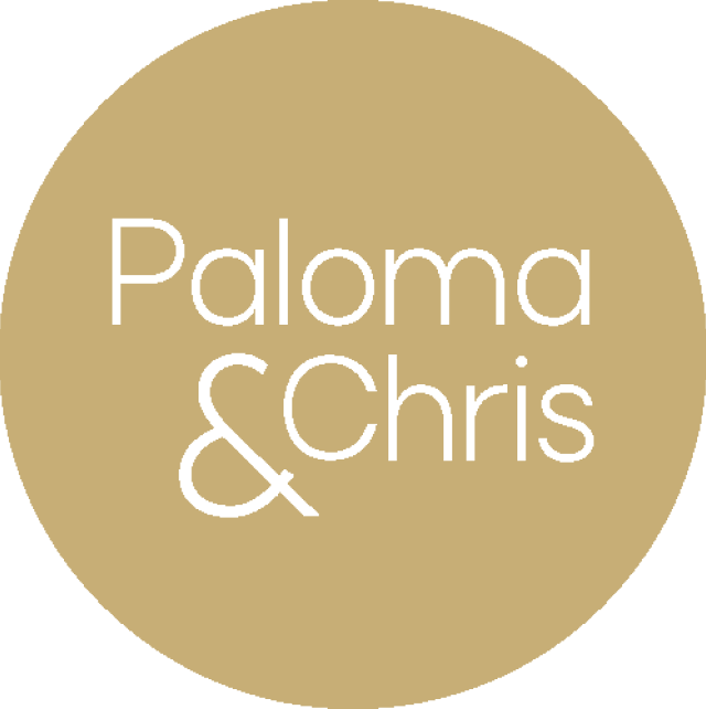 Logo beige de Paloma & Chris