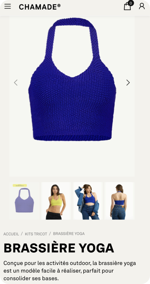 Fiche produit cas Chamade