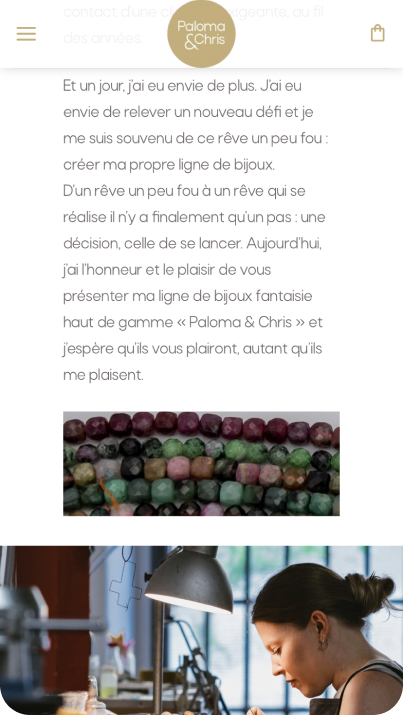 Page "Qui sommes-nous ?" version mobile